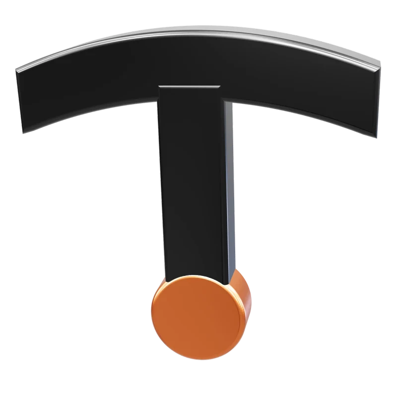 The THRVIN symbol, rendered as a solid object.